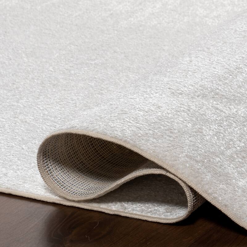 Nuloom Argelia Solid Machine Washable Area Rug