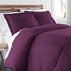 preview thumbnail 49 of 118, Vilano Comfort Premium Ultra-soft 3-piece Duvet Cover Set Purple - 2 Piece - Twin