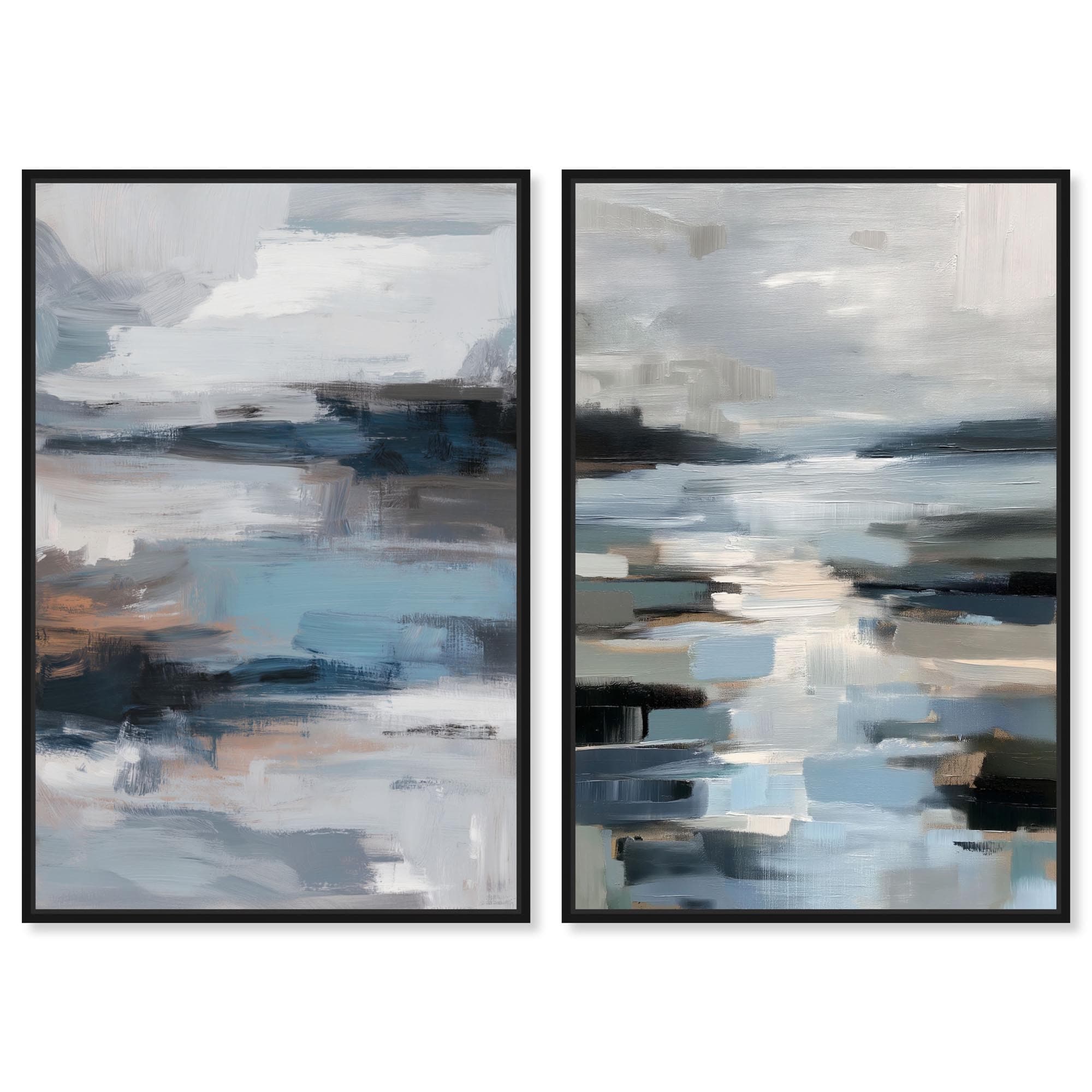 Soulful Pairing Living Room Wall Art Canvas Print by Art Remedy