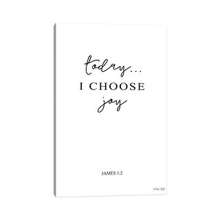 iCanvas "I Choose Joy" by Cindy Jacobs Canvas Print - Bed Bath & Beyond ...