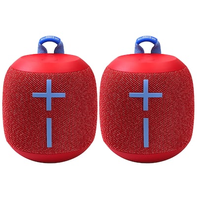2x Ultimate Ears WONDERBOOM 2 Portable Bluetooth Speaker (Radical Red)