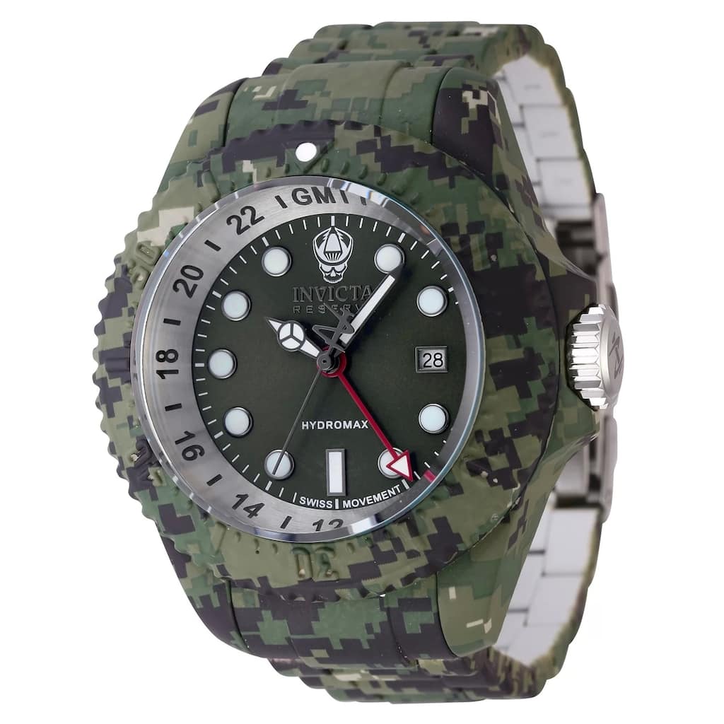 Invicta Men's 45939 Reserve Quartz 3 Hand Green Dial Watch
