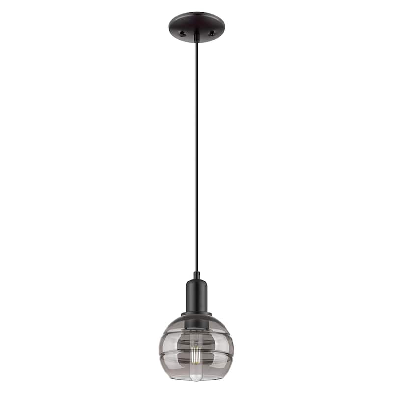 Innovations Lighting Endless Possibilities Arcadia - Rochester - 1 Light 6" Cord Hung Mini Pendant - Matte Black