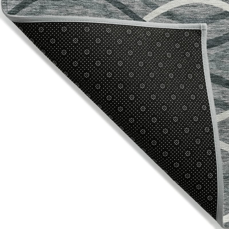 HomeRoots Abstract Transitional Rectangle Outdoor Rug