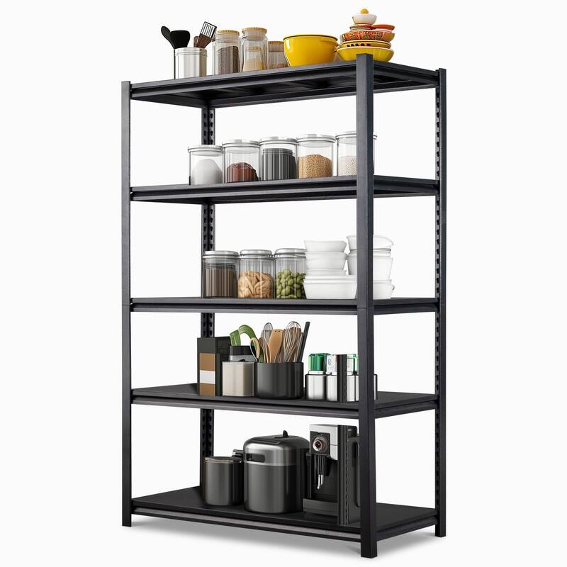 78" H 5-Tier Adjustable Garage Shelves Heavy Duty Storage Unit