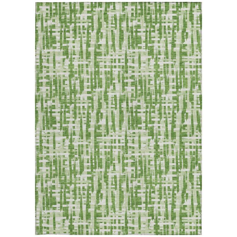 HomeRoots Abstract Transitional Rectangle Outdoor Rug
