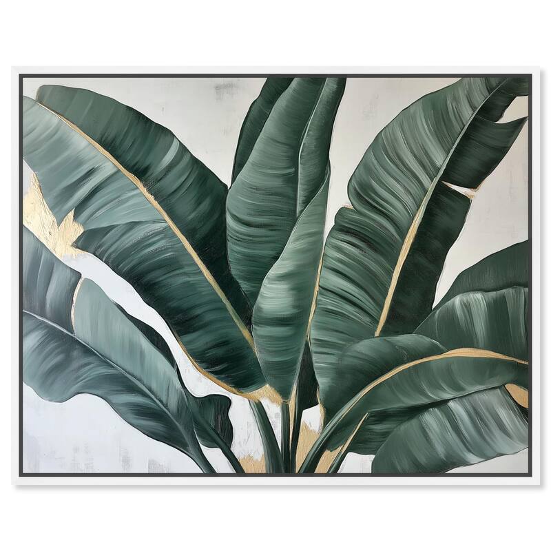 Jungle Jewel Jade II Canvas by Art Remedy - White - 20" x 16"