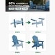 preview thumbnail 33 of 58, WINSOON All Weather HIPS Outdoor Folding Adirondack Chairs Set of 8