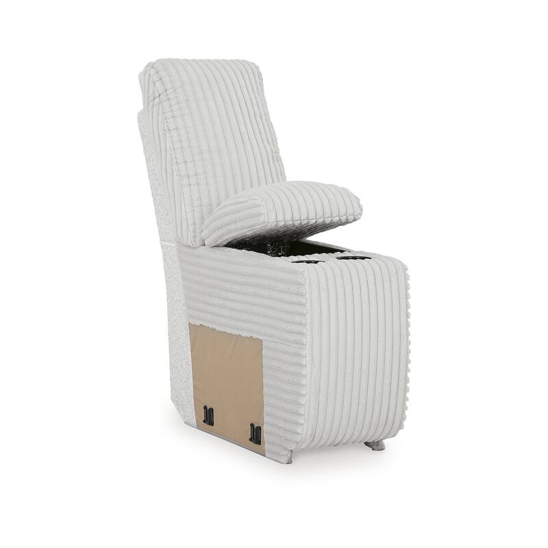 Signature Design by Ashley Top Tier Dark Brown 4-Piece Reclining Sectional with Chaise - 143" W x 74" D x 41" H