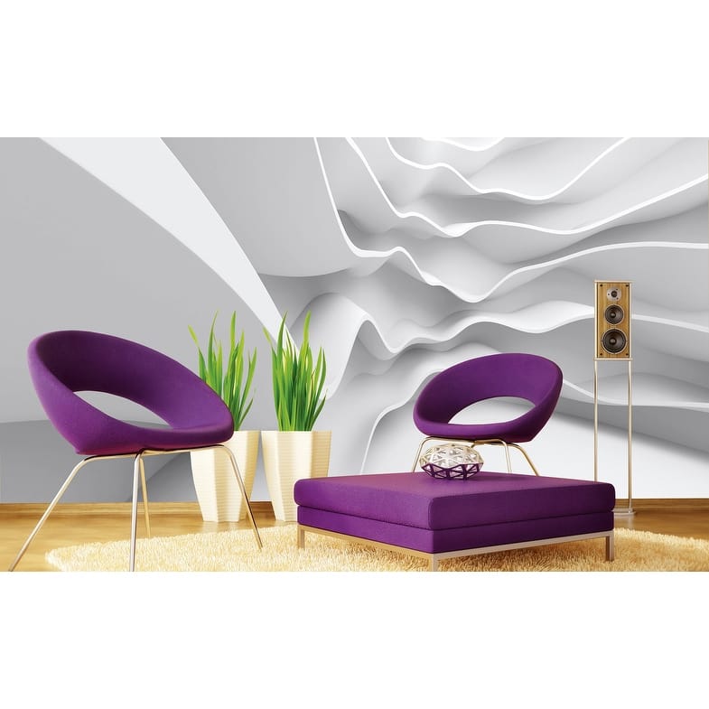 Dimex Futuristic Wave Wall Mural - 98.4in x 147.6in x 0.025in