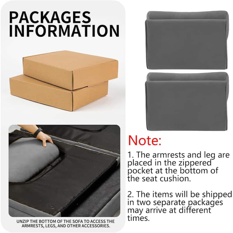 Futon Sofa Bed, Convertible Sleeper Couch with Pillows, Foldable Loveseat Furniture for Living Room
