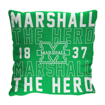 NCAA Marshall Thundering Herd Stacked 20 Inch Pillow