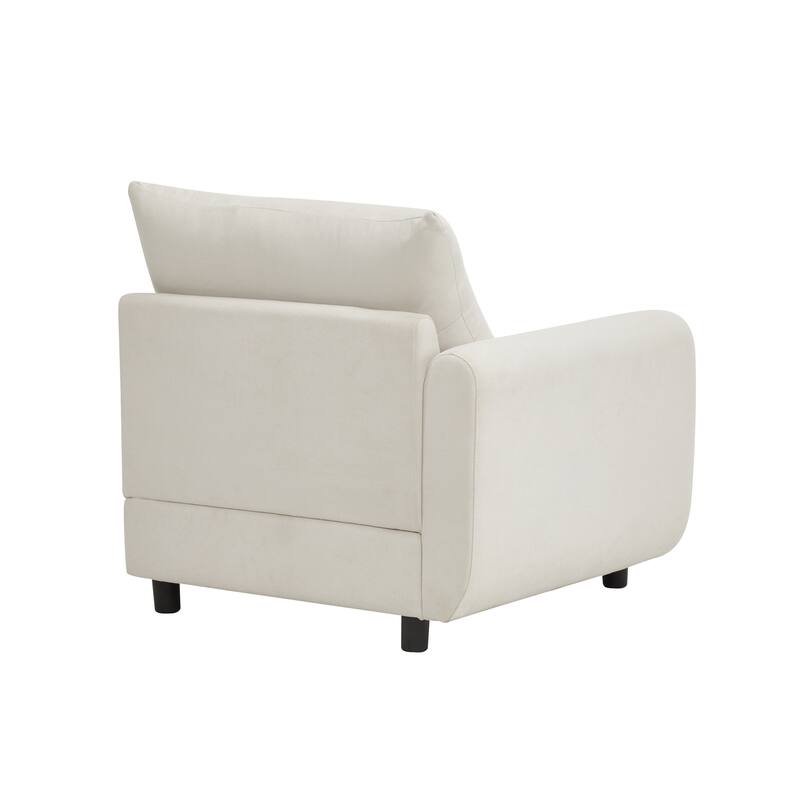 Christopher Knight Home - Evelyn Modern 2-Seater Modular Upholstery Sectional Loveseat Sofa with Ottoman