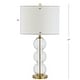 preview thumbnail 59 of 63, JONATHAN Y Ella 27" Glass Triple-Sphere LED Table Lamp, Mercury Silver/Chrome (Set of 2)