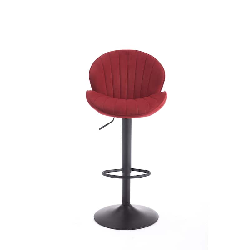 Bar Stools Set of 2 - Adjustable Bar stools with Back and Footrest, Counter Height Bar Chairs
