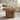 31.5" Round Coffee Table for Living Room, Farmhouse Circle Center Table with Fluted Drum Base - 31.5" D x 31.5" W x 17.72" H