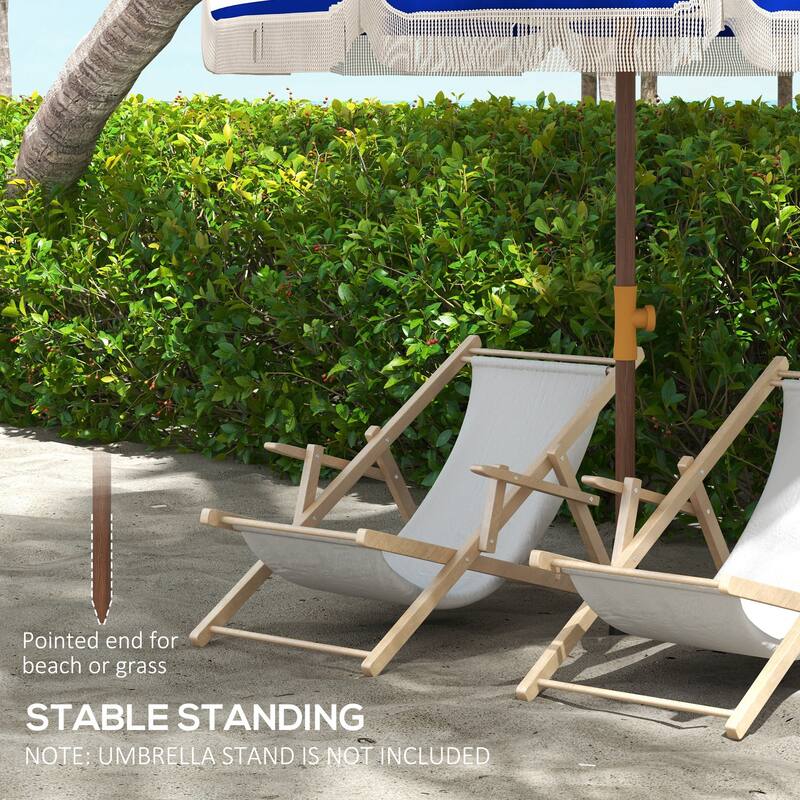 Portable Beach Umbrella Outdoor Sunshade with Ventilated Canopy Carry Bag for Beach, Backyard Patio, Blue