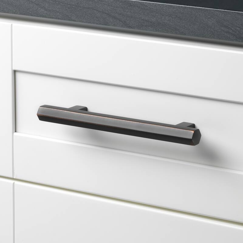 GlideRite 5-Pack 5-inch Center Solid Hexagon Bar Pull