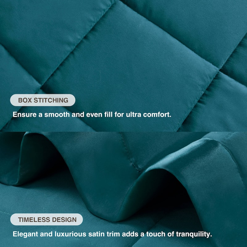 Madison Park Prospect Lightweight Down Alternative Blanket with Satin Trim