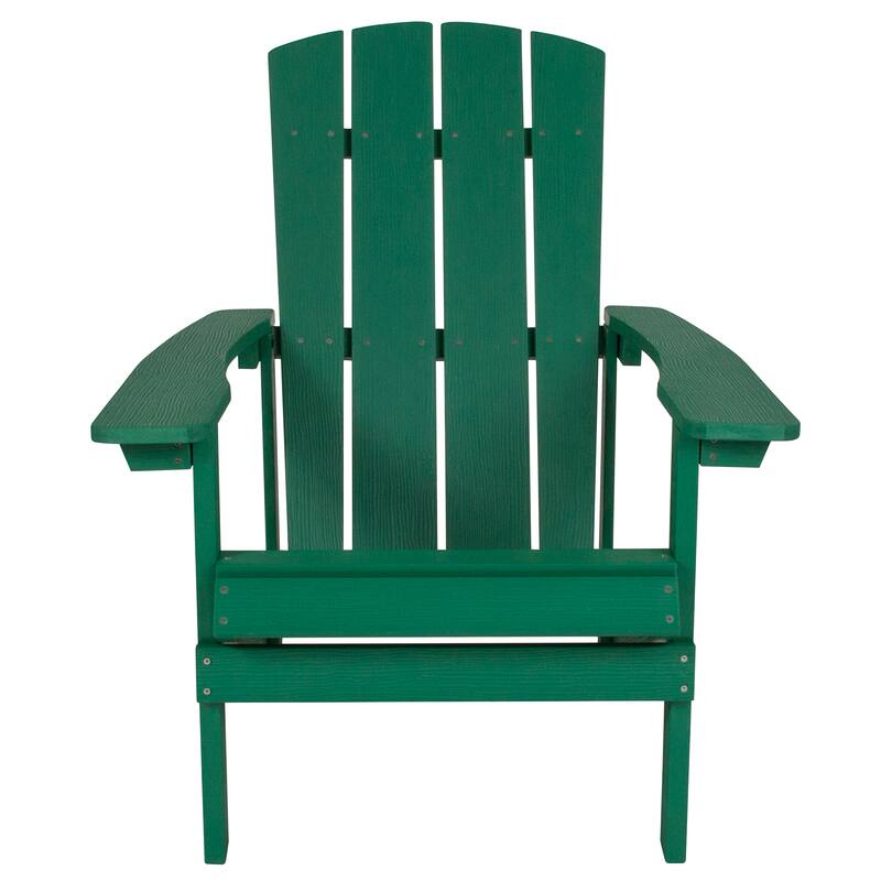 Outdoor All-Weather Poly Resin Wood Adirondack Chair - 29.5"W x 33.5"D x 35"H