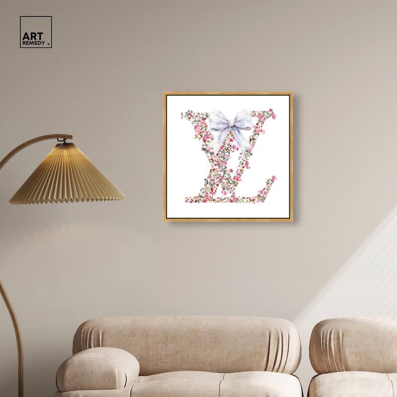 Makes Me Believe Bow Canvas by Art Remedy