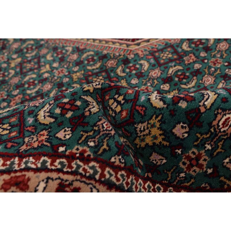 ECARPETGALLERY Hand-knotted Finest Agra Jaipur Dark Green Wool Rug - 8'2 x 8'0
