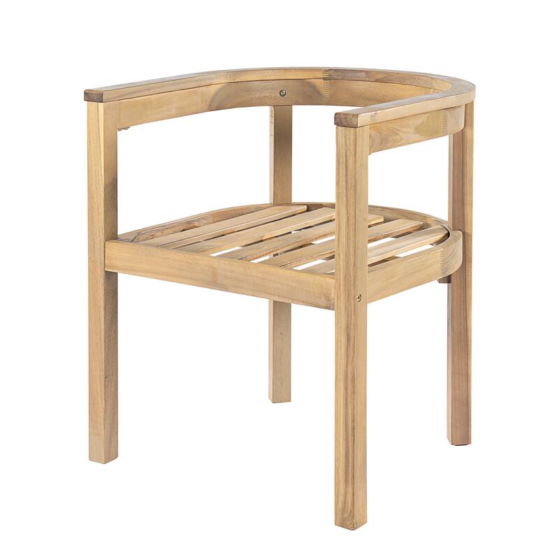 Christopher Knight Home - Carl Acacia Wood Outdoor Chairs (Set of 2)