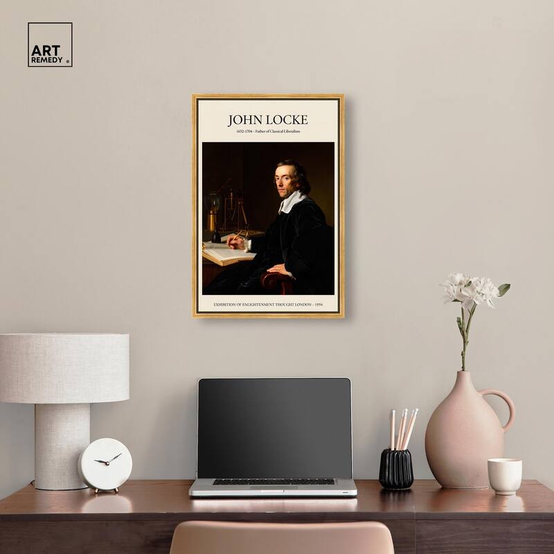 Father of Liberalism Depicted Canvas by Art Remedy