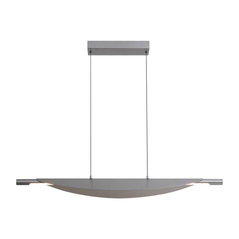 Luma 42" LED Linear Pendant in Graphite - Silver