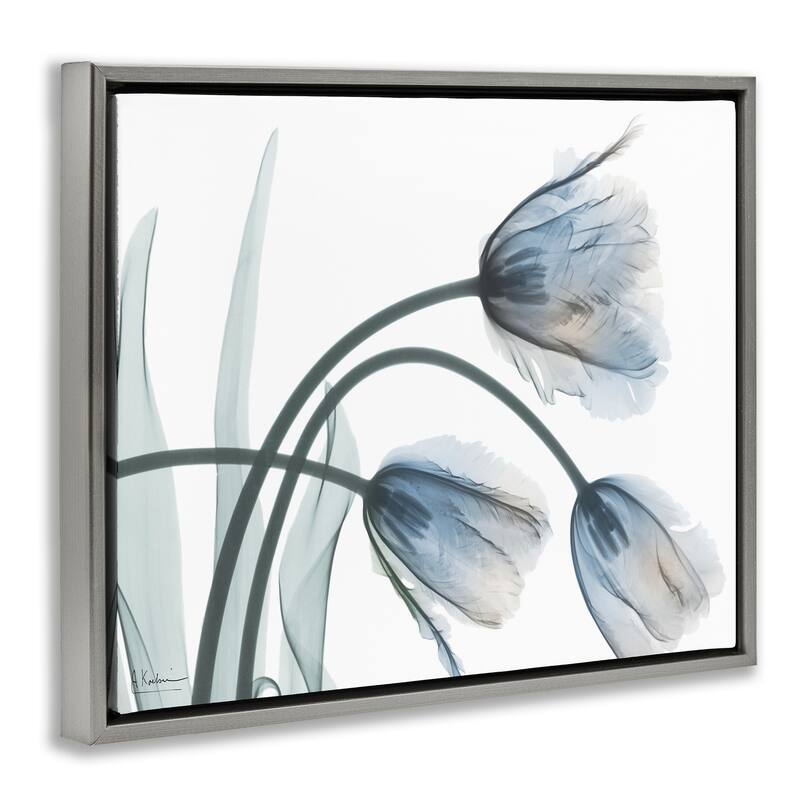 Stupell Trendy Mod Tulips Framed Floater Canvas Wall Art Design By Albert Koetsier