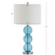 preview thumbnail 39 of 63, JONATHAN Y Ella 27" Glass Triple-Sphere LED Table Lamp, Mercury Silver/Chrome (Set of 2)