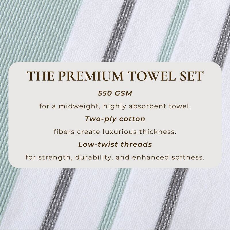 Linery & Co. Luxury Cotton Decorative Towel Set.