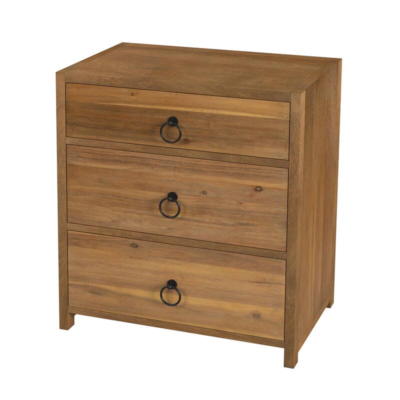 Lark 3-Drawer Nightstand
