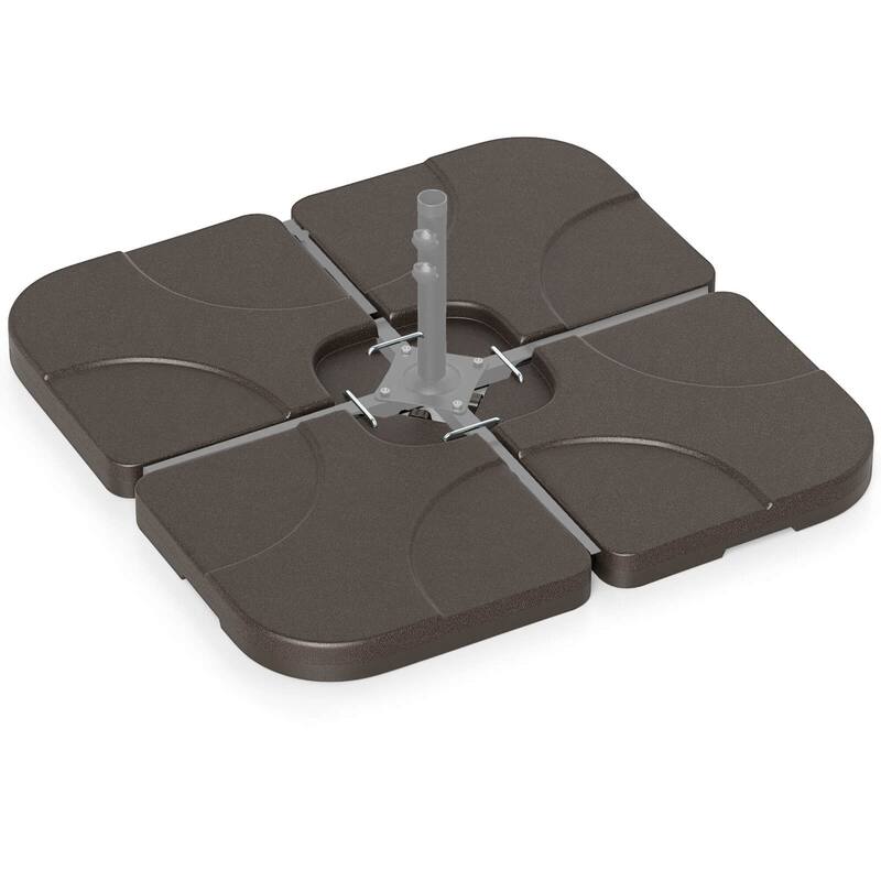 Costway 20" Patio Offset Umbrella Base Stand Water Filled Base Weights - See Details