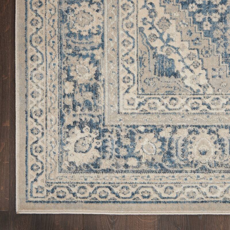 Malta Bordered Center Medallion Area Rug