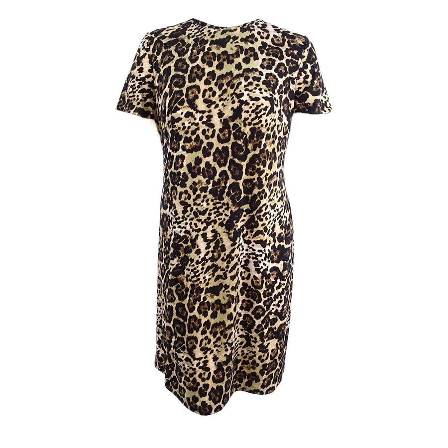 calvin klein leopard dress