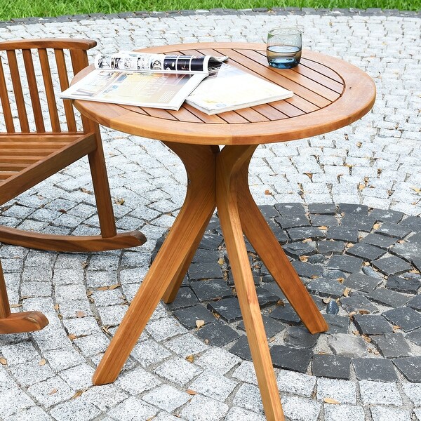 Round garden bistro sale table
