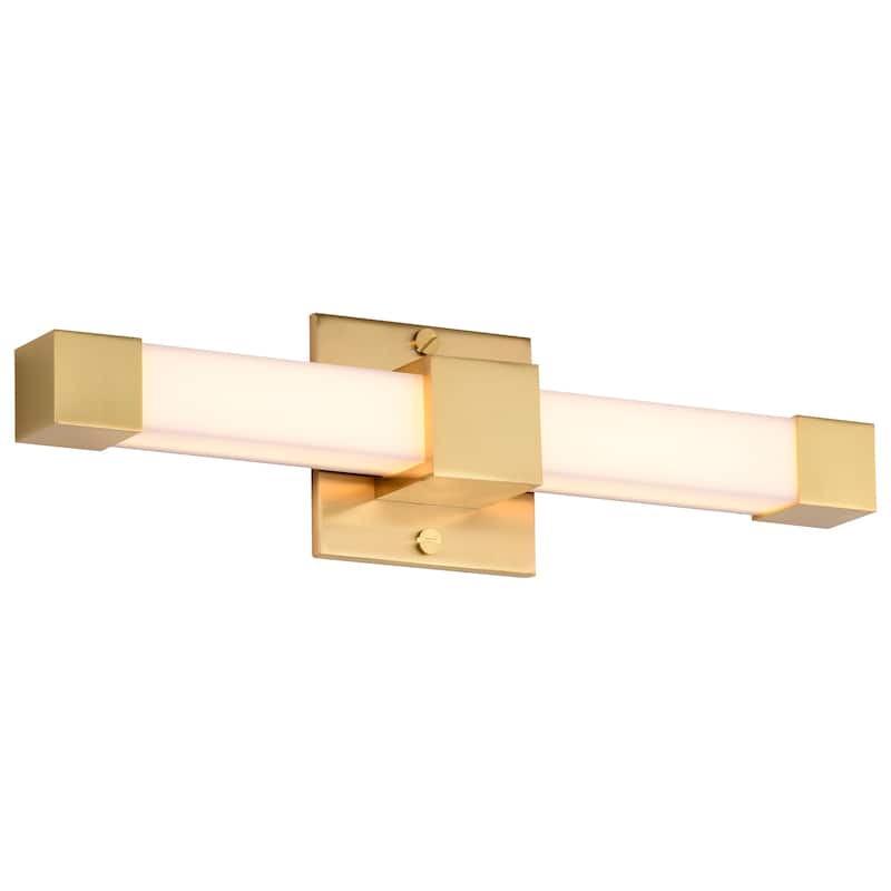 Brightwyn 16 Inch LED Vanity Brushed Brass Finish - Brushed Brass