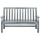 preview thumbnail 2 of 4, SAFAVIEH Outdoor Living Indaka Ash Grey Acacia Wood Bench