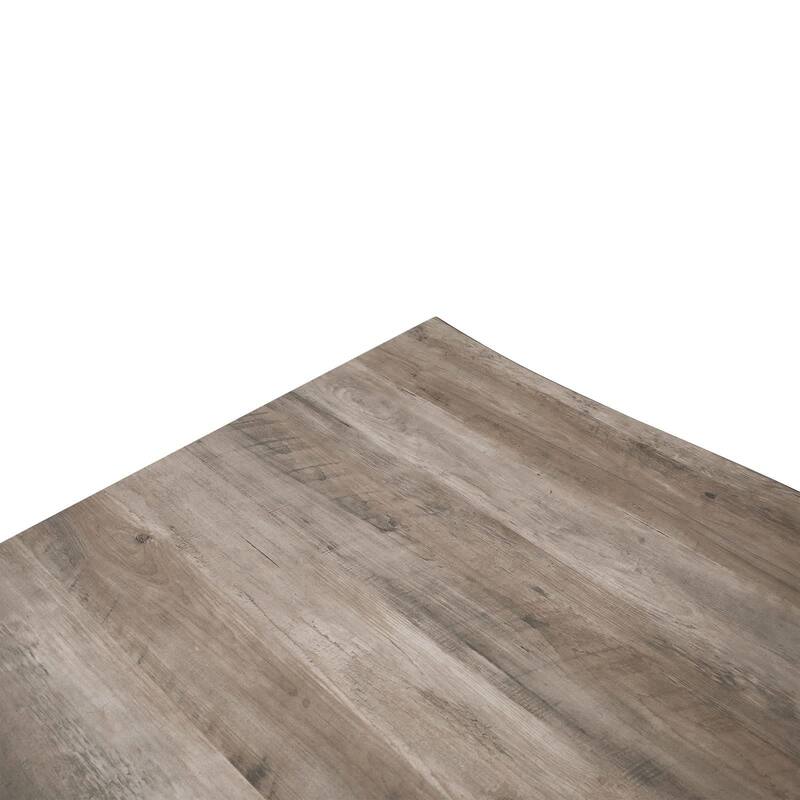 Ravenna Rectangular Dining Table with 63-Inch Wide MDF Tabletop and Powder Coated Metal Legs