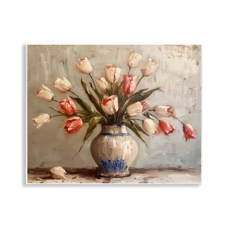 Stupell Quiet Spring Tulips Wall Plaque Art Design By Arlington Prints - 14 x 11