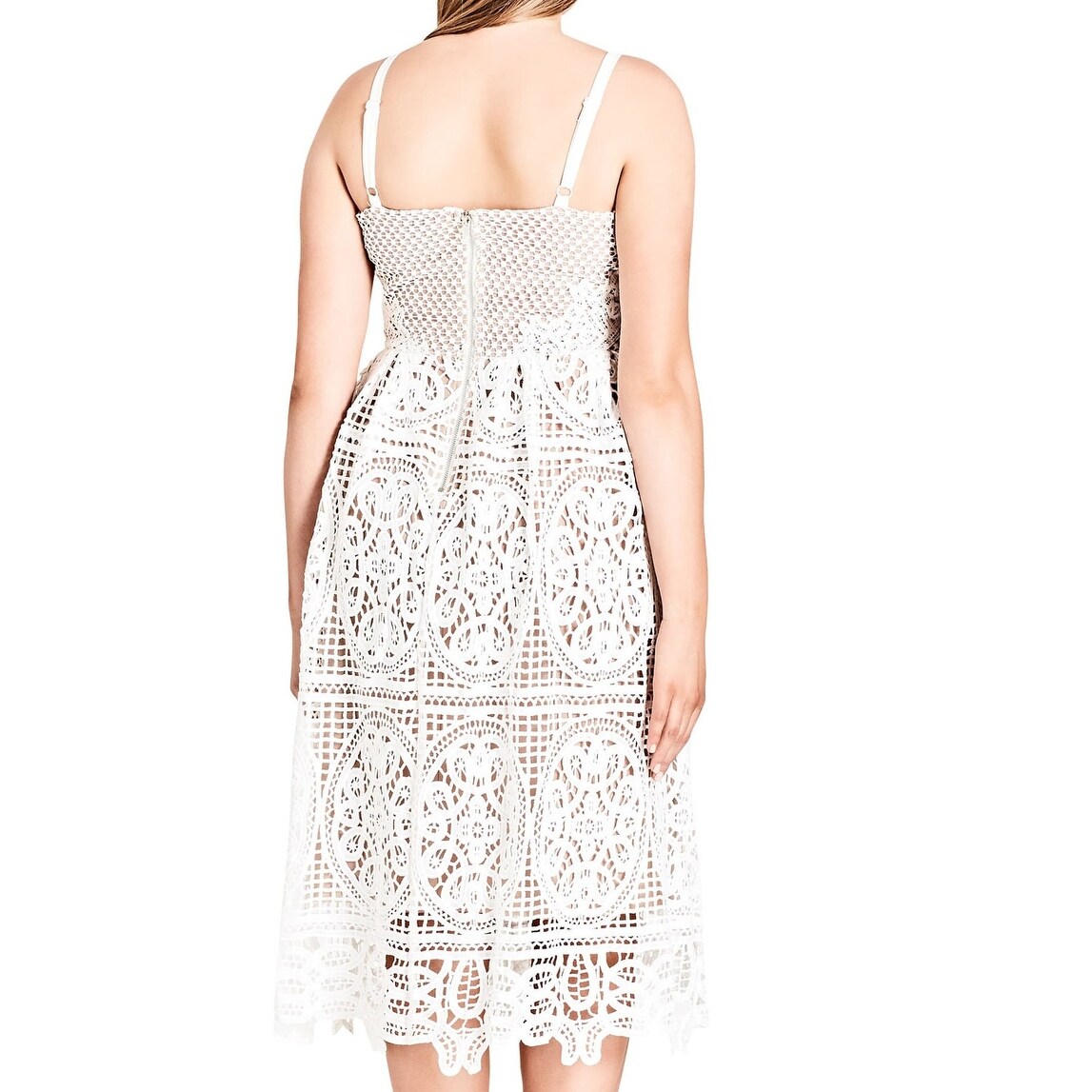 white lace dress size 20