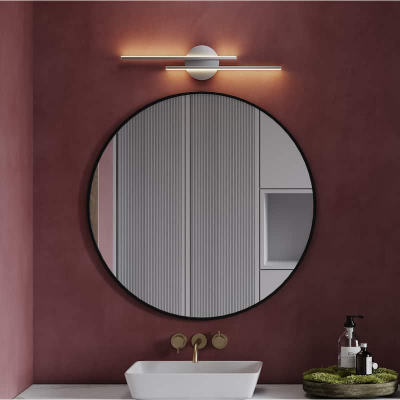 Modern Fixtures 21" Bathroom Vanity Lights Over Mirror Wall Sconce