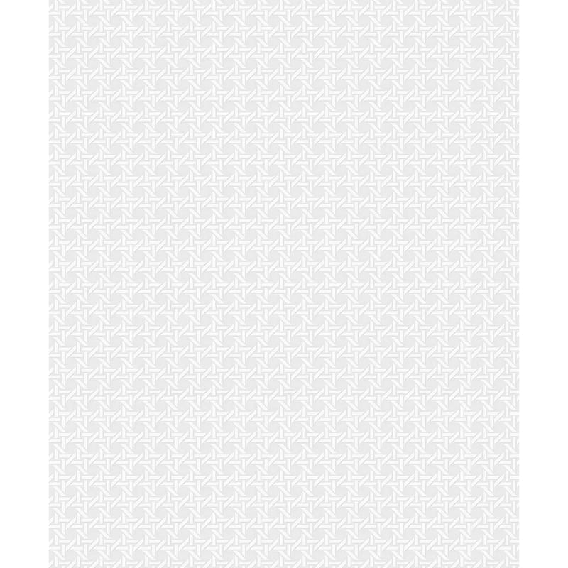 NextWall Wicker Paintable Peel and Stick Wallpaper - 20.9 in W. 18 ft. L - 20.9 in W. 18 ft. L - Off-White