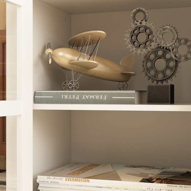 Large Modern Wood Entrainment Centers in White TV Stand Wall Cabinet