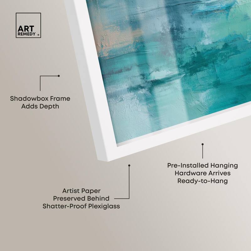Green Blue II Shadowbox by Art Remedy