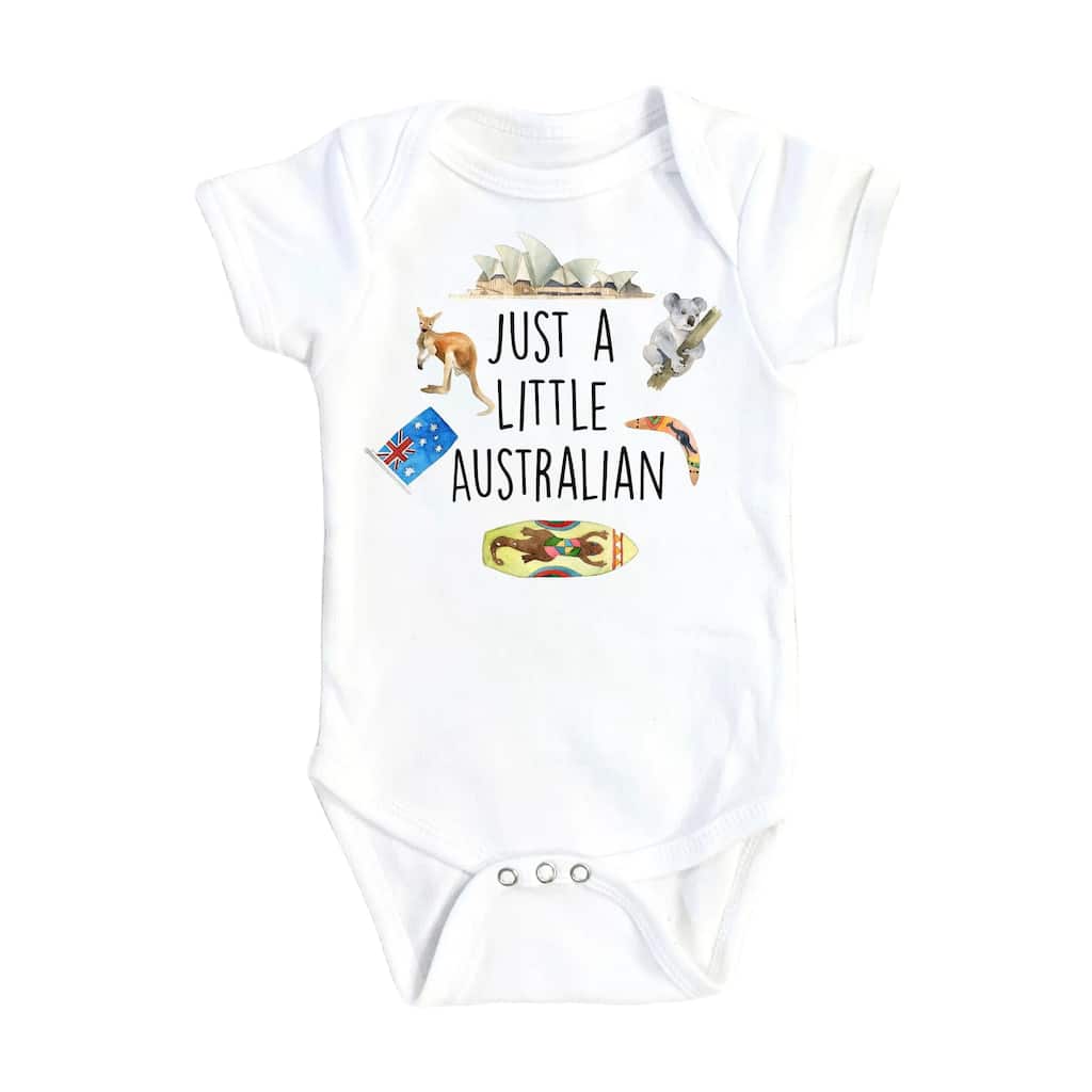Little Australian - Baby Boy Girl Clothes Infant Bodysuit Funny Cute Newborn