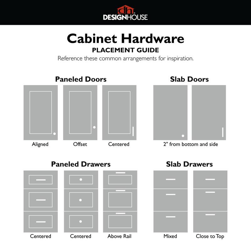 Design House 207571 Solid Truss 3-3/4" Center to Center Bar Cabinet