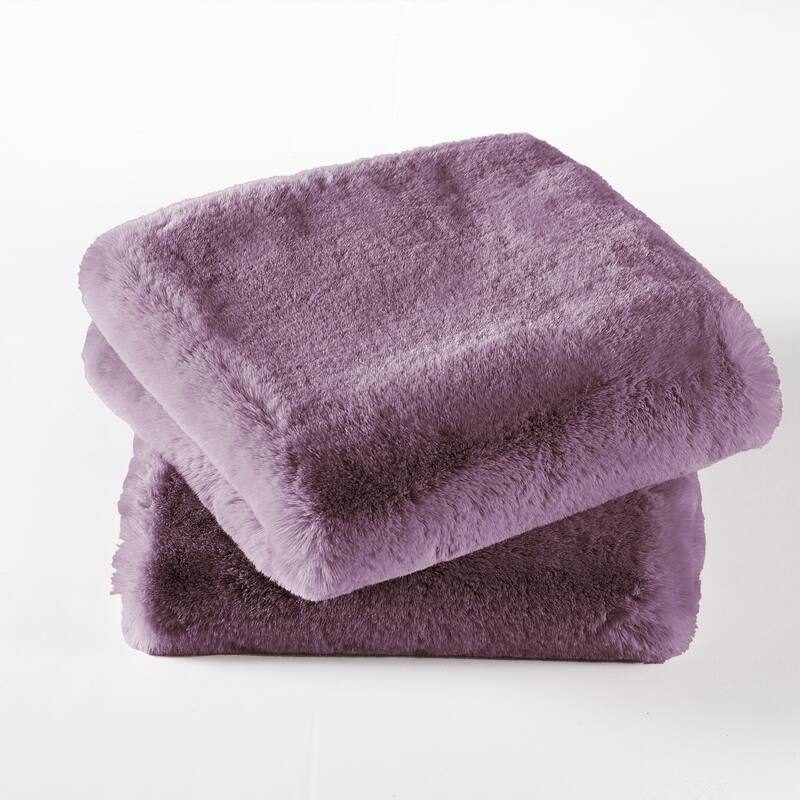 Serenta Heavy Fauxfur Pillow Shell 2 PC Set, NO INSERT