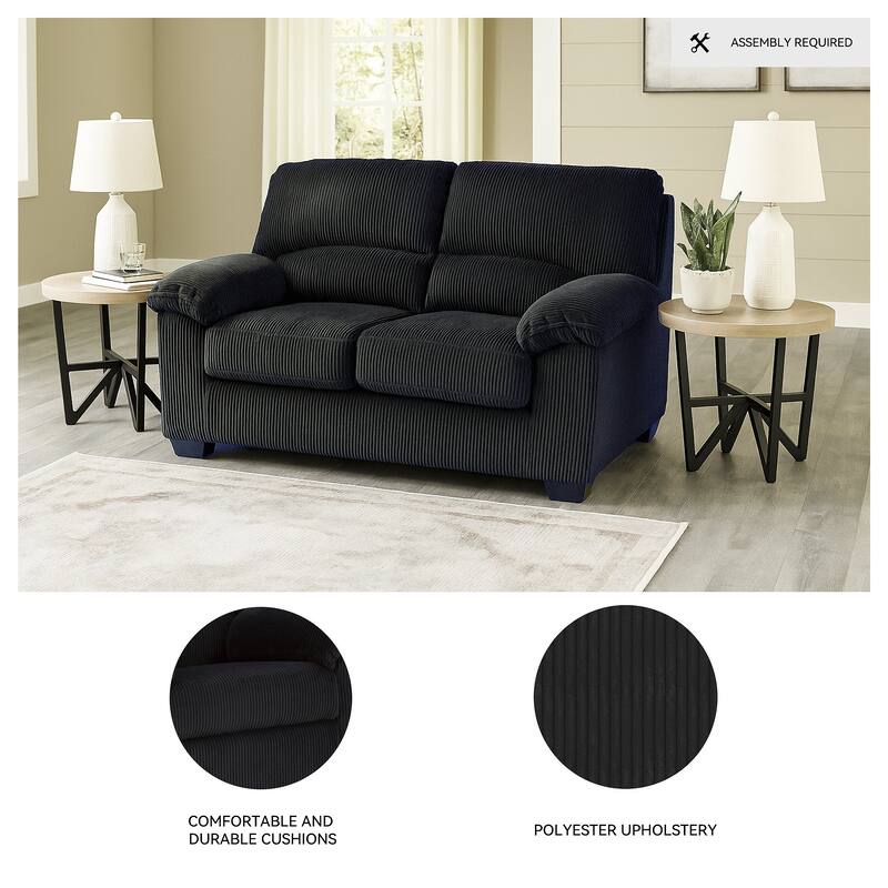 Signature Design by Ashley SimpleJoy Loveseat - 63"W x 38"D x 40"H